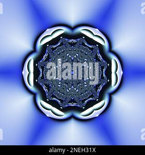 Conception Fractal abstraite générée par ordinateur. Une fractale est un modèle sans fin. Les fractales sont des motifs infiniment complexes qui sont auto-semblables à travers Banque D'Images