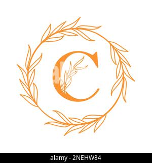 Modèle de conception d'icône de logo lettre C. Illustration de Vecteur