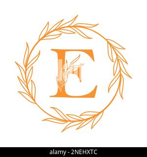 lettre du logo e icône du logo, symbole Illustration de Vecteur