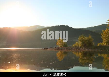 Voici d'autres photos de Moyie Lake. Banque D'Images