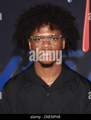 15 février 2023 - Burbank, Californie - Kamron Alexander. Red Carpet Premiere Event pour la sixième et dernière saison de ''Snowfall'' de FX à l'Academy Museum of Motion Pictures, Ted Mann Theater. Banque D'Images