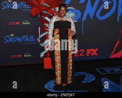15 février 2023 - Burbank, Californie - Michael Hyatt. Red Carpet Premiere Event pour la sixième et dernière saison de ''Snowfall'' de FX à l'Academy Museum of Motion Pictures, Ted Mann Theater. Banque D'Images