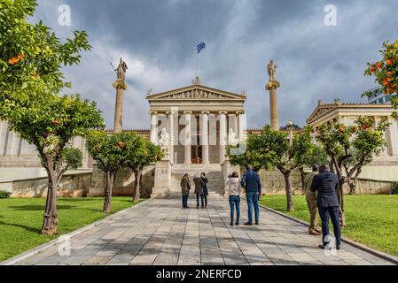 Académie d'Athènes, Grèce Banque D'Images