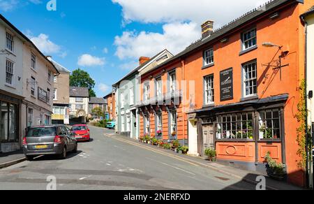 Yarborough House, 5 Market Square, Bishops Castle, Shropshire, Angleterre. Photo en août 2022. Banque D'Images