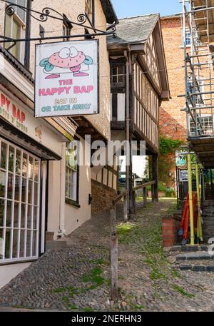 Musée de la Maison sur les béquilles, Château des évêques, Shropshire, Angleterre. Photo prise en août 2022. Banque D'Images