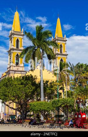 Cathédrale, vieille ville historique, ville de Mazatlan, État de Sinaloa, Mexique Banque D'Images