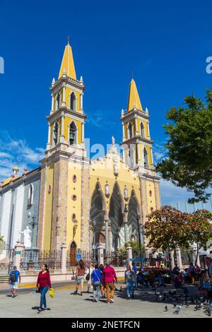 Cathédrale, vieille ville historique, ville de Mazatlan, État de Sinaloa, Mexique Banque D'Images