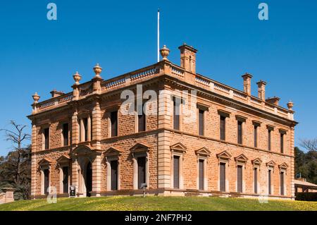 Martindale Hall est une importante maison en grès de style géorgien, d'inspiration italienne, à Mintaro, Clare Valley, en Australie méridionale. Construit en 1879-1880. Banque D'Images