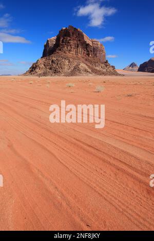 Wüstenlandschaft im Wadi Rum / scène du désert à Wadi Rum, Jordanie Banque D'Images