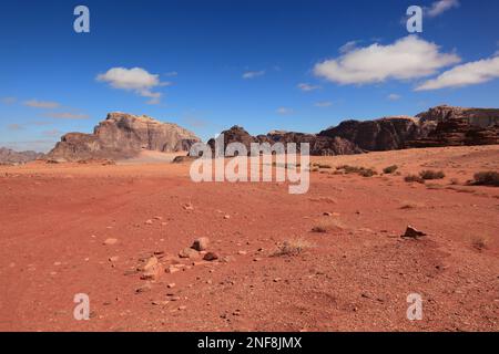 Wüstenlandschaft im Wadi Rum / scène du désert à Wadi Rum, Jordanie Banque D'Images