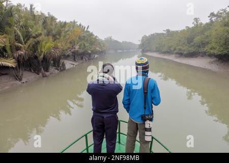 Explorer sundarban.The Sundarbans est la plus grande forêt de mangroves du monde. Banque D'Images