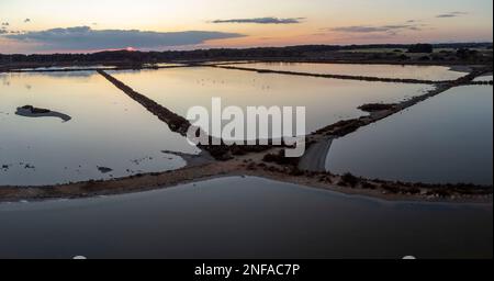 Parc naturel terrestre maritime es Trenc-Salobrar de Campos, Majorque, Iles Baléares, Espagne Banque D'Images