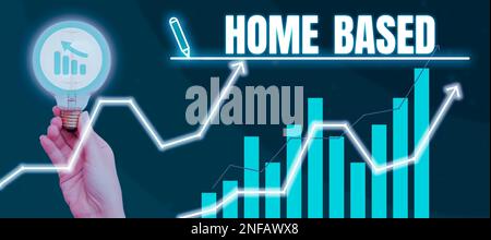 Légende de texte présentant les transactions bancaires à domicile, d'approche commerciale sont effectuées directement par téléphone Banque D'Images