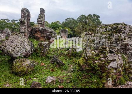 Ruines de Panama Viejo ou du Vieux Panama, près de Panama ville, Panama. Panama Viego a été fondé en 1519 et détruit par Henry Morgan, le pirate, en 1671. Banque D'Images