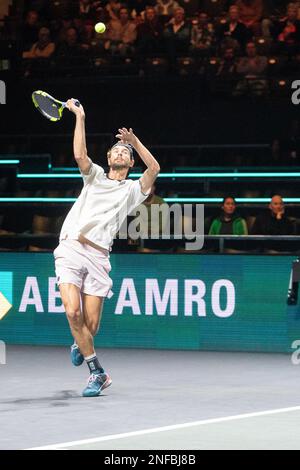 ROTTERDAM, PAYS-BAS - FÉVRIER 16 : Maxime Cressy des Etats-Unis en action lors du tournoi de tennis mondial ABN AMRO 50th 2023 à Ahoy on 16 février 2023 à Rotterdam, pays-Bas (photo de Henk Seppen/Orange Pictures) Banque D'Images