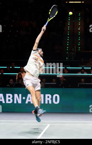 ROTTERDAM, PAYS-BAS - FÉVRIER 16 : Maxime Cressy des Etats-Unis en action lors du tournoi de tennis mondial ABN AMRO 50th 2023 à Ahoy on 16 février 2023 à Rotterdam, pays-Bas (photo de Henk Seppen/Orange Pictures) Banque D'Images