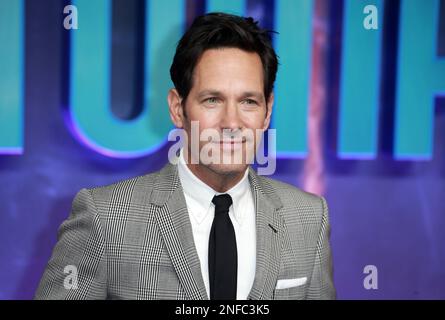 Paul Rudd assiste au Gala screening britannique 'Ant-Man and the Wasp: Quantumania' au BFI IMAX Waterloo à Londres, en Angleterre. Banque D'Images