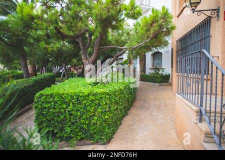 Septembre 2021 : village de Roc de Sant Gaieta à Tarragone, Catalogne, Espagne. Banque D'Images