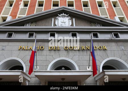 MANILLE, PHILIPPINES - 25 NOVEMBRE 2017 : Palacio del Gobernador (Palais du Gouverneur) à Manille, Philippines. Bâtiment du gouvernement dans le district d'Intramuros Banque D'Images