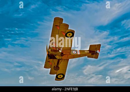 Sopwith Triplane en vol Banque D'Images