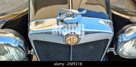 BOUCHON de radiateur DE voiture MG, mascotte de voiture, ornement de capot, ornement de capot, bouchon de radiateur, mascotte de moteur, emblème de voiture, Banque D'Images