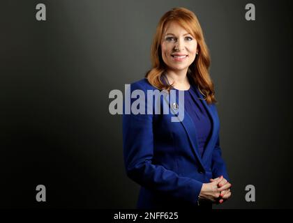 Portrait en studio de Ash Regan MSP, candidat du premier ministre SNP Banque D'Images