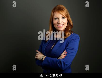 Portrait en studio de Ash Regan MSP, candidat du premier ministre SNP Banque D'Images