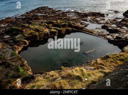 Piscine de Table Rock à Whitley Bay Banque D'Images