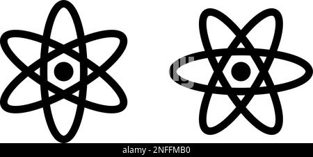 Ensemble d'icônes Atom. Éléments. Vecteur modifiable. Illustration de Vecteur