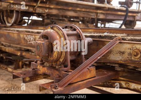 Yuma main Street Water Treatment Plant, Blaisdell Slow Sand Filter Washer Banque D'Images