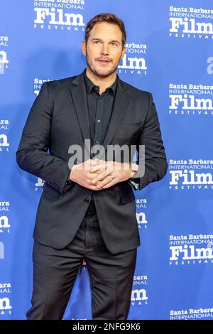 Santa Barbara, États-Unis. 16th févr. 2023. Brendan Gleeson et Colin Farrell arrivent au festival international du film de Santa Barbara en 2023 pour recevoir le prix Vanguard au théâtre Arlington sur 16 février 2023 à Santa Barbara, en Californie. (Photo de Rod Rolle/Sipa USA) Credit: SIPA USA/Alay Live News Banque D'Images
