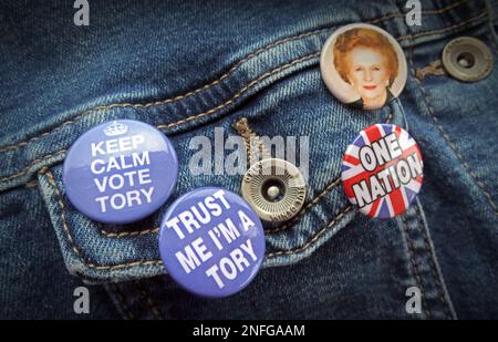 L'héritage économique de Thatcher, battu par Johnson, May, Truss et Sunak Tories, n'est plus éligible, mais il y a encore des fans Banque D'Images