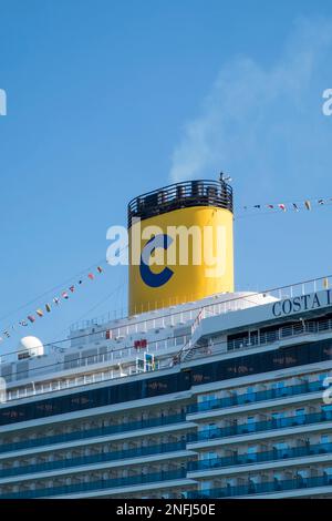 Italie. Friuli Venezia Giulia. Trieste. Port maritime. Bateau de croisière Costa Luminosa Banque D'Images