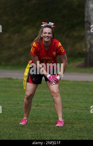 Welsh Bowl 2022 - American Flag football dans le sud du pays de Galles Banque D'Images