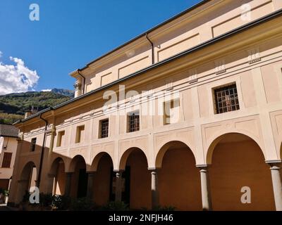 Italie. Capo di Ponte. Église San Martino Banque D'Images