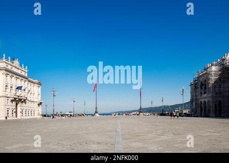 Italie. Friuli Venezia Giulia. Trieste. Piazza Unità d'Italia. Place Unità d'Italia Banque D'Images