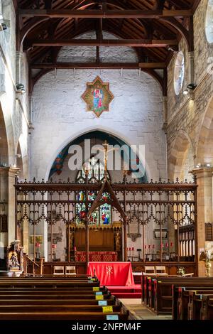 L33/UK - Novembre 29 : vue de l'intérieur de l'église St Swithun's East Grinstead dans le Sussex de l'Ouest le 29 novembre 2019 Banque D'Images