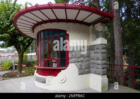 SAN PELLEGRINO, Lombardie / Italie - 5 octobre : Ancien billet non Bureau de la Spa à San Pellegrino Lombardie Italie le 5 octobre 2019 Banque D'Images