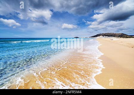 Golden Beach la meilleure plage de Chypre, la péninsule de Karpas, Chypre du Nord Banque D'Images