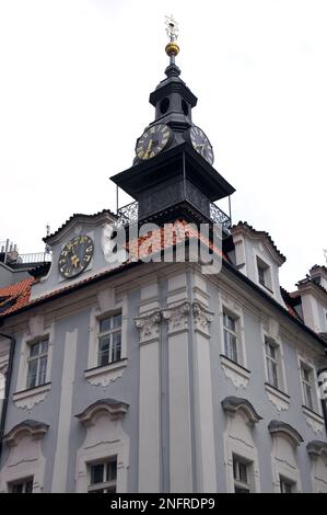 Haute Synagogue, Vysoká synagoga, Hôtel de ville juif, Židovská radnice, Josefov, Prague, Bohême, République tchèque, Europe, site classé au patrimoine mondial de l'UNESCO Banque D'Images