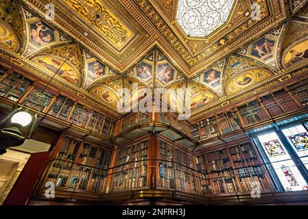 New York. Manhattan. Bibliothèque Morgan Banque D'Images