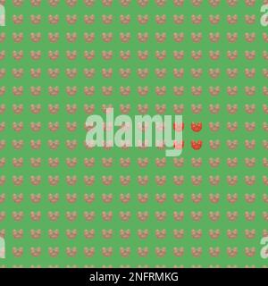 Gros plan d'un motif sans couture de sur un vert Banque D'Images