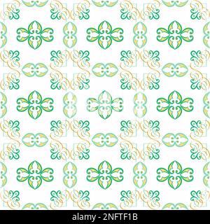 Motifs échantillons pour tissus, intérieurs, céramiques et meubles dans le style arabe. Goûtez l'ornement traditionnel des peuples et des pays d'Asie, Illustration de Vecteur