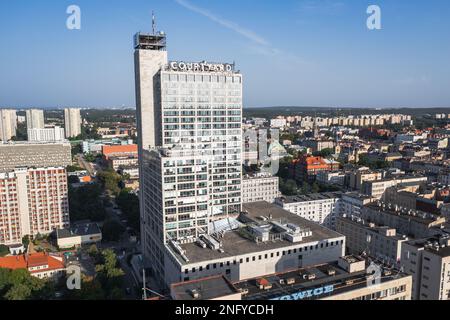 Hôtel Katowice et Courtyard by Marriott Katowice City Center hôtel à Altus bourgeonnement dans la ville de Katowice, région de Silésie en Pologne Banque D'Images