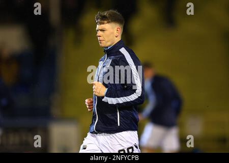 Greenock, Royaume-Uni. 17th févr. 2023. 17th février 2023 ; Cappielow Park, Greenock, Écosse : Scottish Championship football Greenock Morton versus Dundee ; Sam Fisher de Dundee pendant l'échauffement avant le match Credit: Action plus Sports Images/Alay Live News Banque D'Images