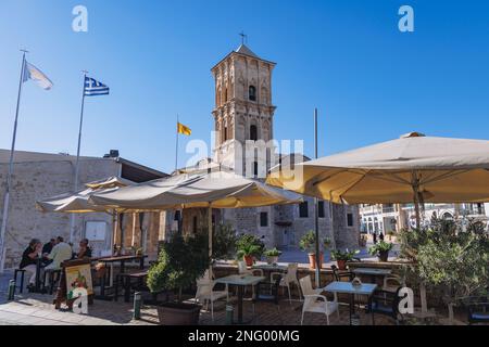 Église de Saint Lazare dans la vieille ville de Larnaca, pays insulaire de Chypre Banque D'Images