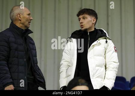 Waalwijk, pays-Bas. 17th févr. 2023. WAALWIJK - Roy kuijpers du RKC Waalwijk lors du match de première ligue néerlandais entre le RKC Waalwijk et Fortuna Sittard au stade des Mandemakers sur 17 février 2023 à Waalwijk, pays-Bas. ANP BART STOUTJESDYK crédit: ANP/Alay Live News Banque D'Images