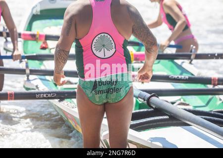 Sydney, Australie carnaval des courses de bateaux de surfusion Banque D'Images