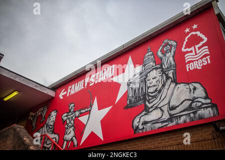 Nottingham, Royaume-Uni. 18th févr. 2023. Une vue générale de la ville avant le match Premier League Nottingham Forest vs Manchester City at City Ground, Nottingham, Royaume-Uni, 18th février 2023 (photo de Ritchie Sumpter/News Images) à Nottingham, Royaume-Uni le 2/18/2023. (Photo de Ritchie Sumpter/News Images/Sipa USA) crédit: SIPA USA/Alay Live News Banque D'Images