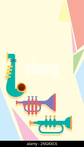 instruments de musique d'air Illustration de Vecteur